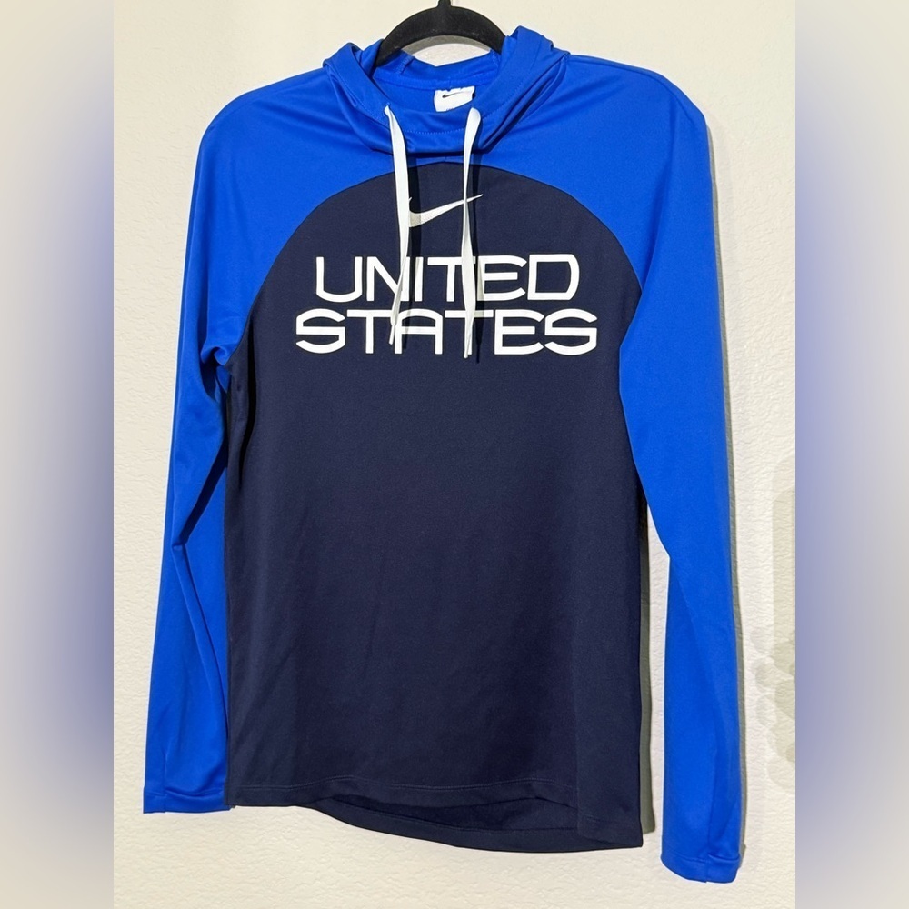 NEW Nike UNITED STATES SOCCER Pullover Hoodie Navy and Black, size Small